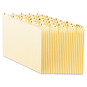 Pendaflex® Top Tab A-z File Guides, 1-5-cut Top Tab, A To Z, 8.5 X 11, Manila, 25-set freeshipping - TVN Wholesale
